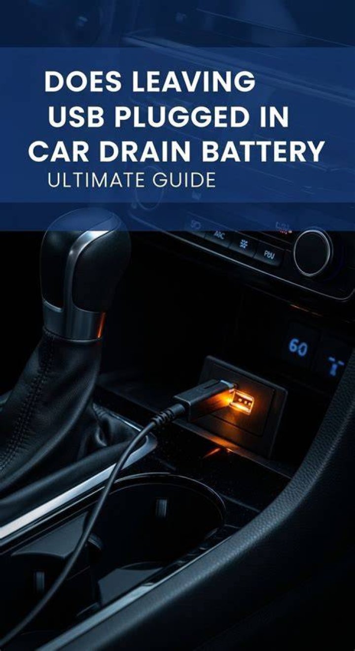 Does leaving USB Plugged In car drain battery?