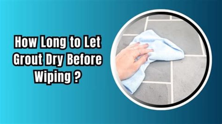 How long should grout dry before removing haze?