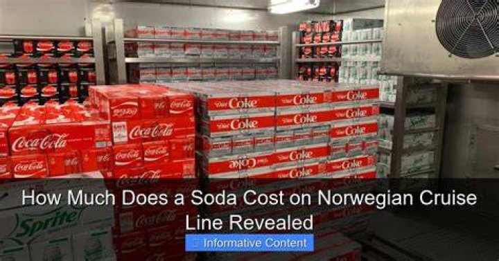 How much does a soda cost on a cruise?