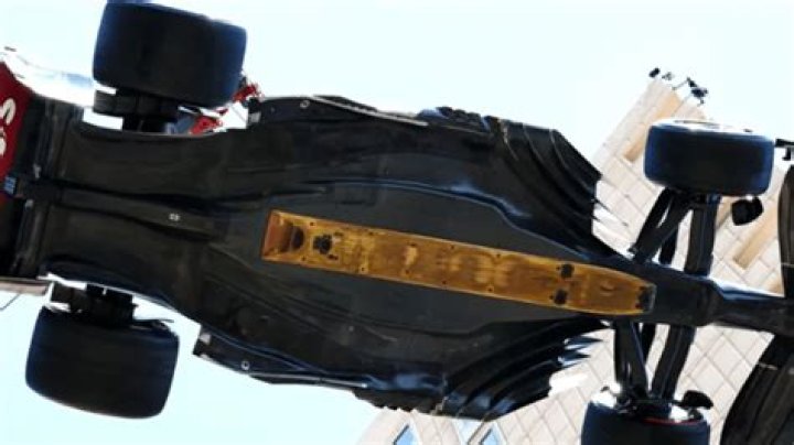 Is there wood on the bottom of F1 cars?