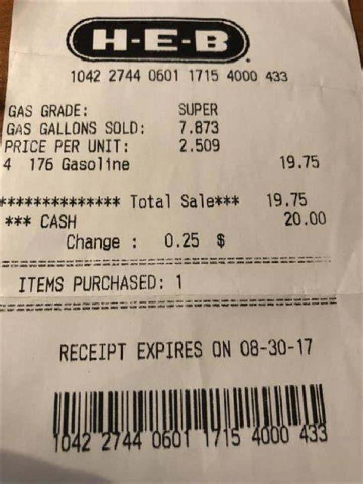 Should I keep gas receipts for taxes?