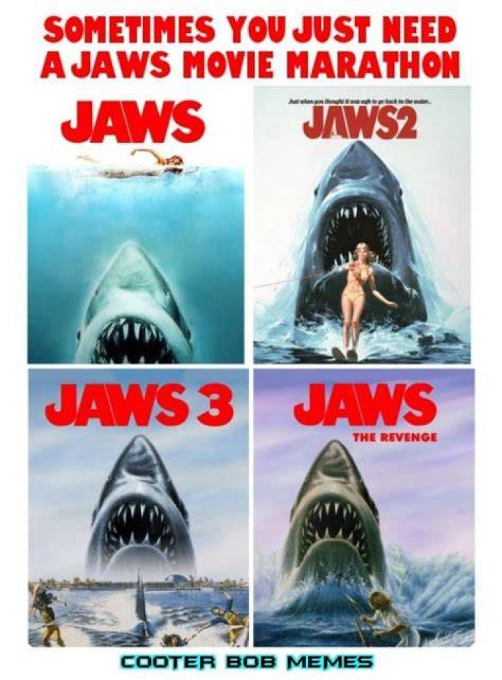 What channel is Jaws marathon on?
