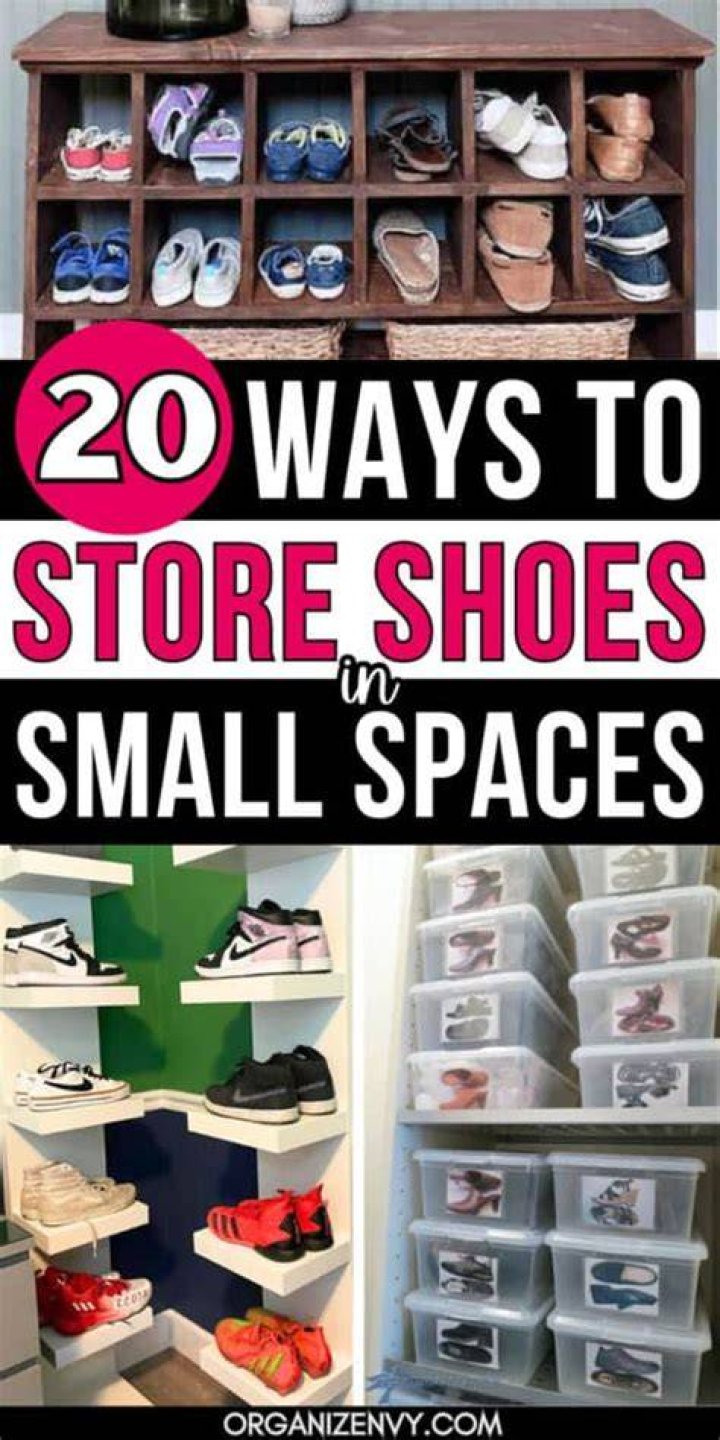 What is the most compact way to store shoes?