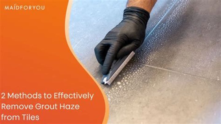 When should I remove grout haze?