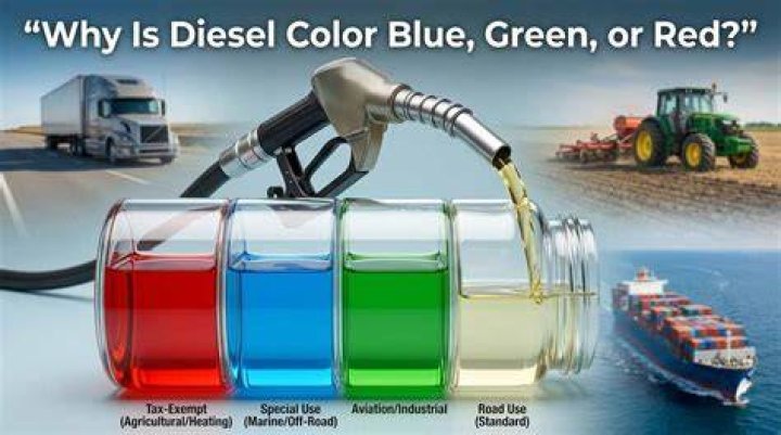 Why is boat diesel red?
